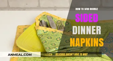 Mastering Double-Sided Dinner Napkins: A Step-by-Step Sewing Guide
