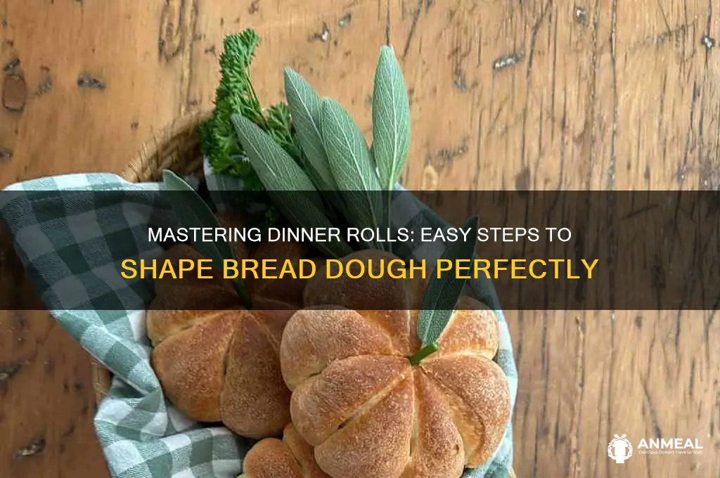 how to shape bread dough into dinner rolls
