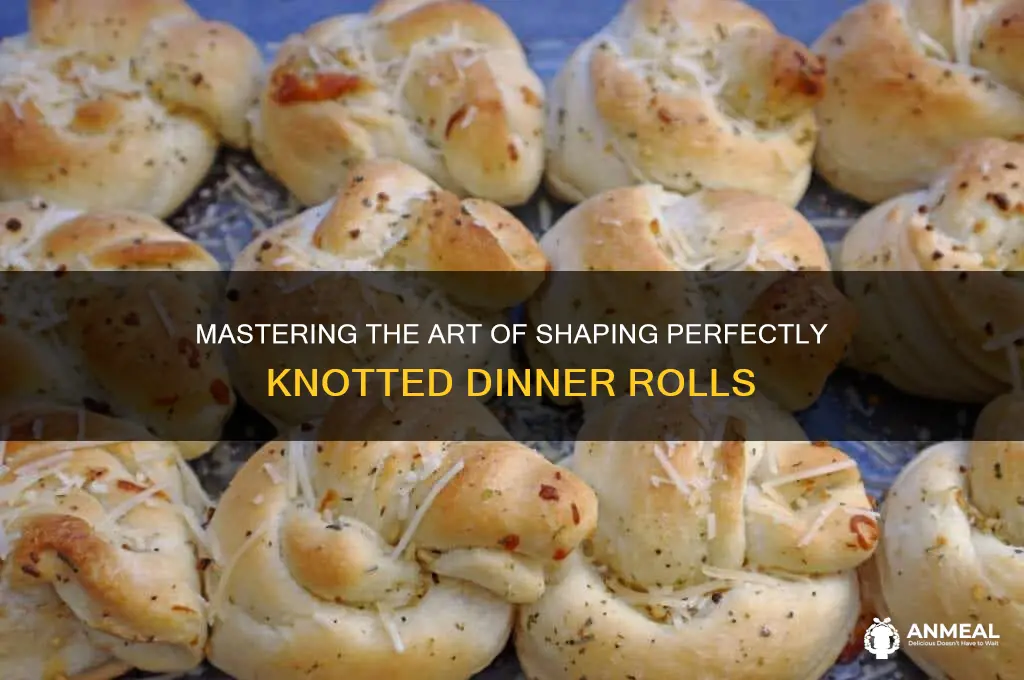 how to shape knotted dinner rolls
