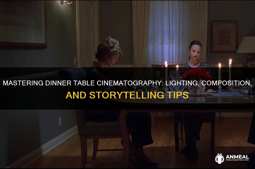how to shoot a dinner table scene