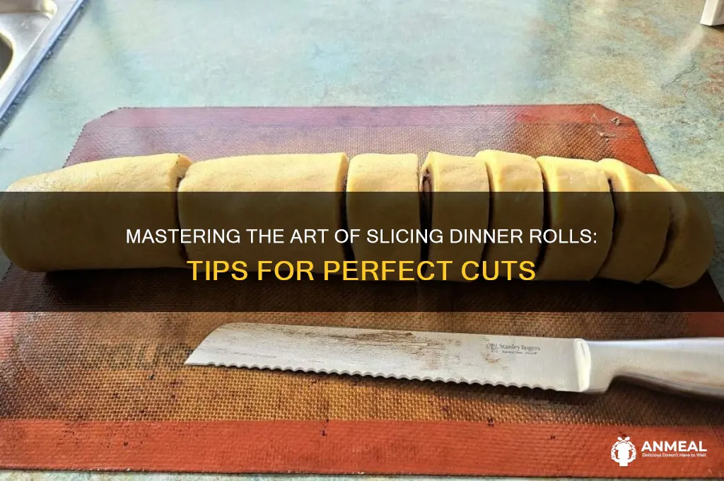 how to sice u a dinner roll