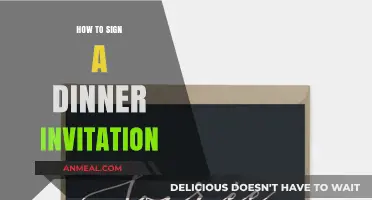 Mastering the Art of Signing Dinner Invitations with Elegance and Etiquette