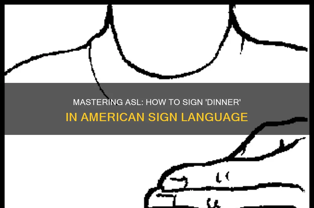 how to sign dinner in asl