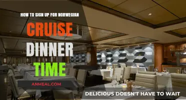Step-by-Step Guide to Booking Norwegian Cruise Dinner Time Slots
