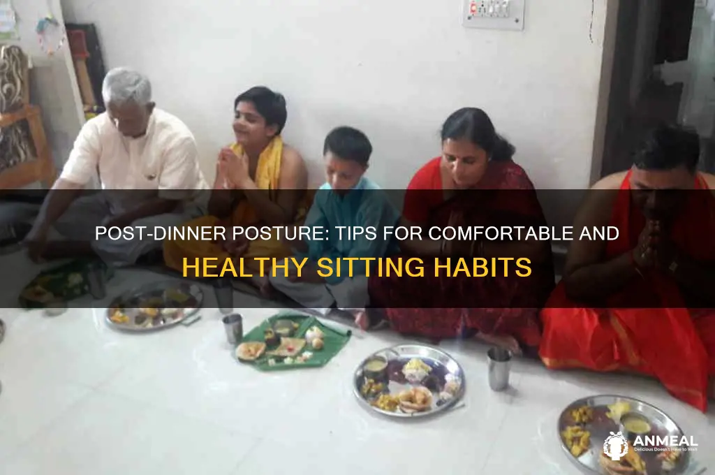 how to sit after dinner