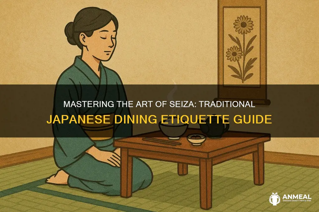 how to sit at traditional japanese dinner