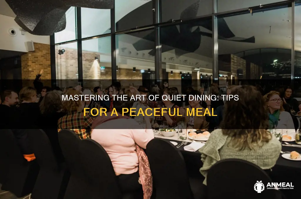 how to sit quietly at dinner
