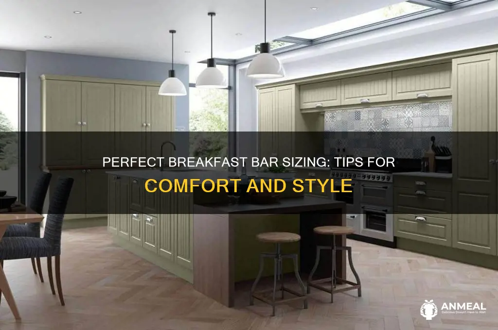 how to size a breakfast bar