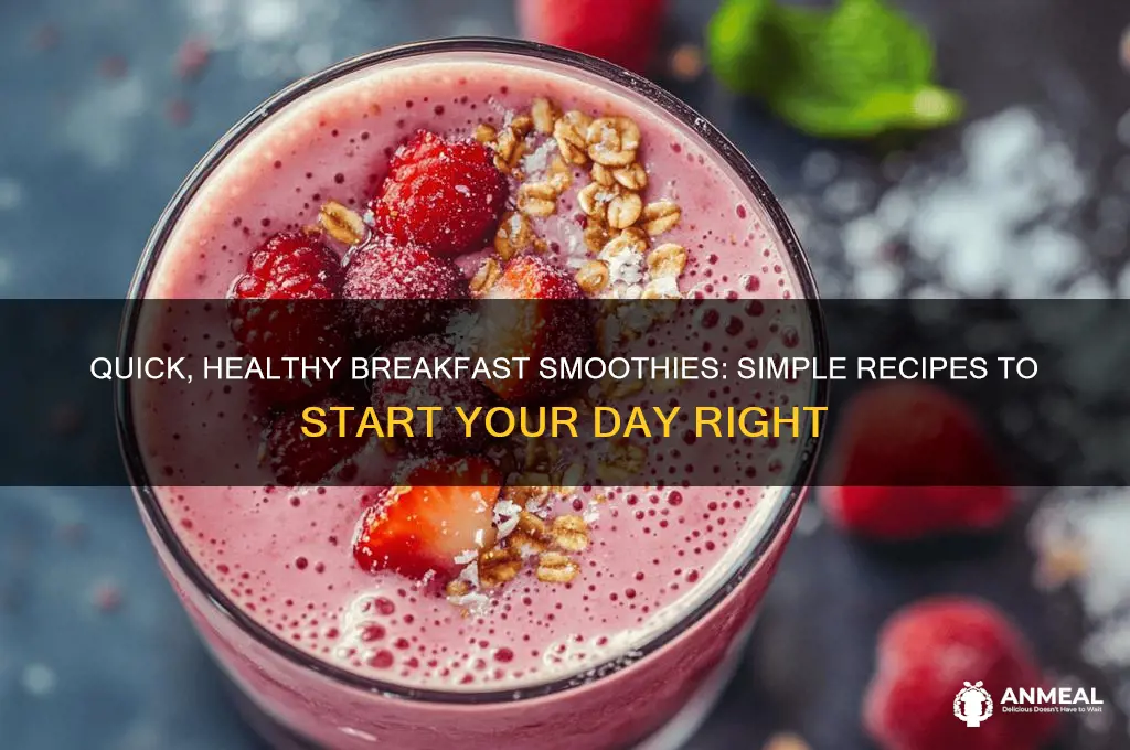how to smoothies for breakfast