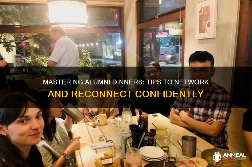 how to socialize in alumni dinner