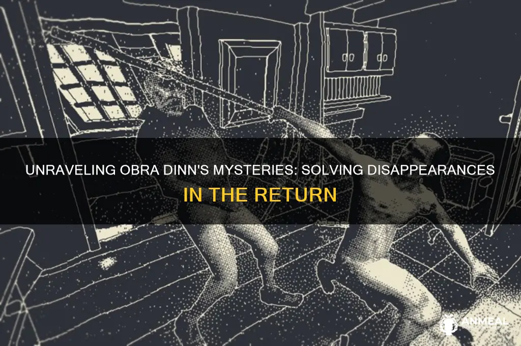 how to solve dissaperaances in return of obra dinn