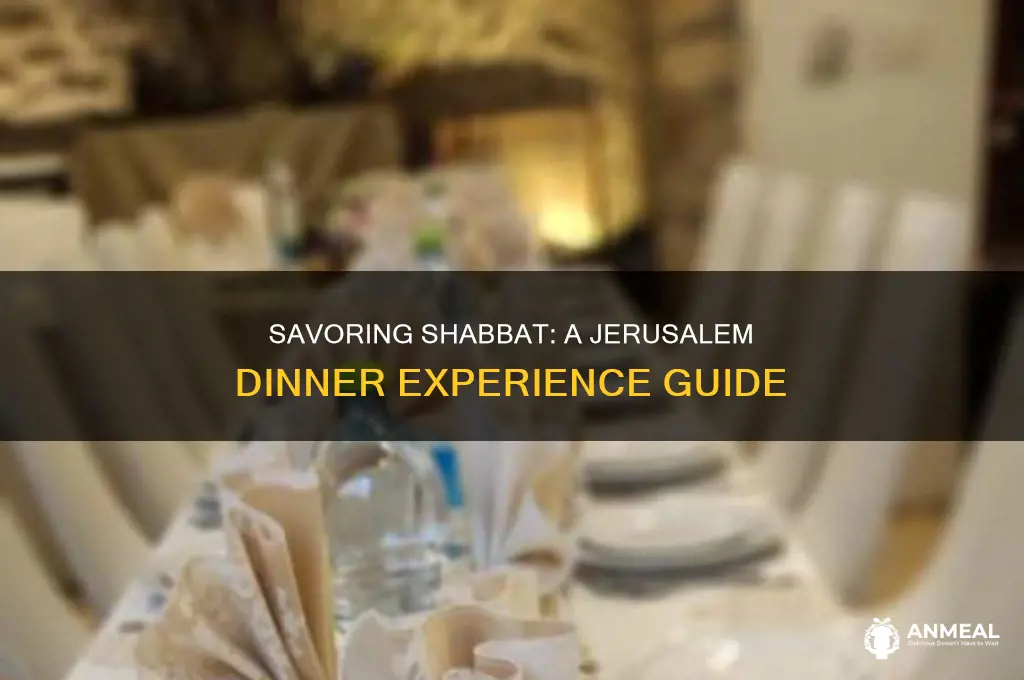 how to spend shabbat dinner in jerusalem