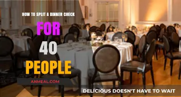 Efficiently Splitting a Large Dinner Check: A 40-Person Guide