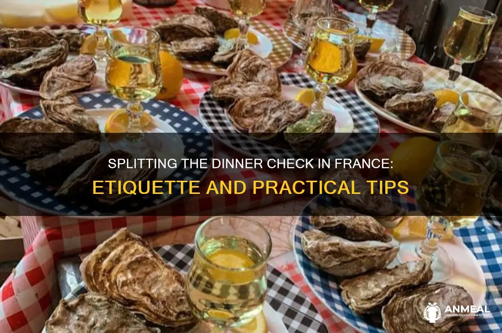 how to split the dinner check in france