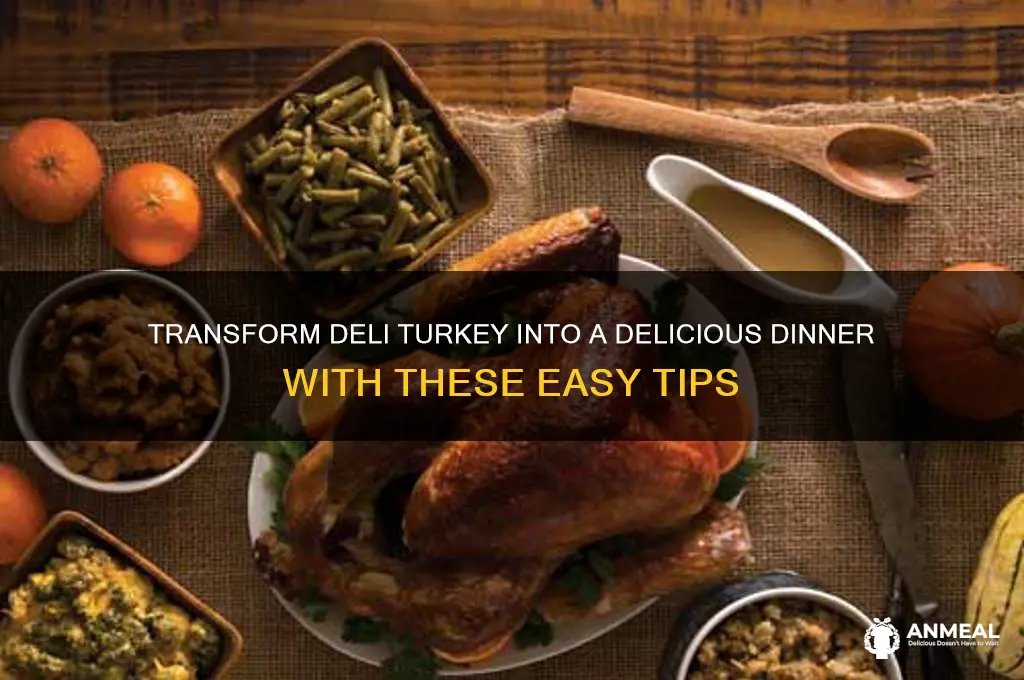 how to spruce up deli turkey for dinner