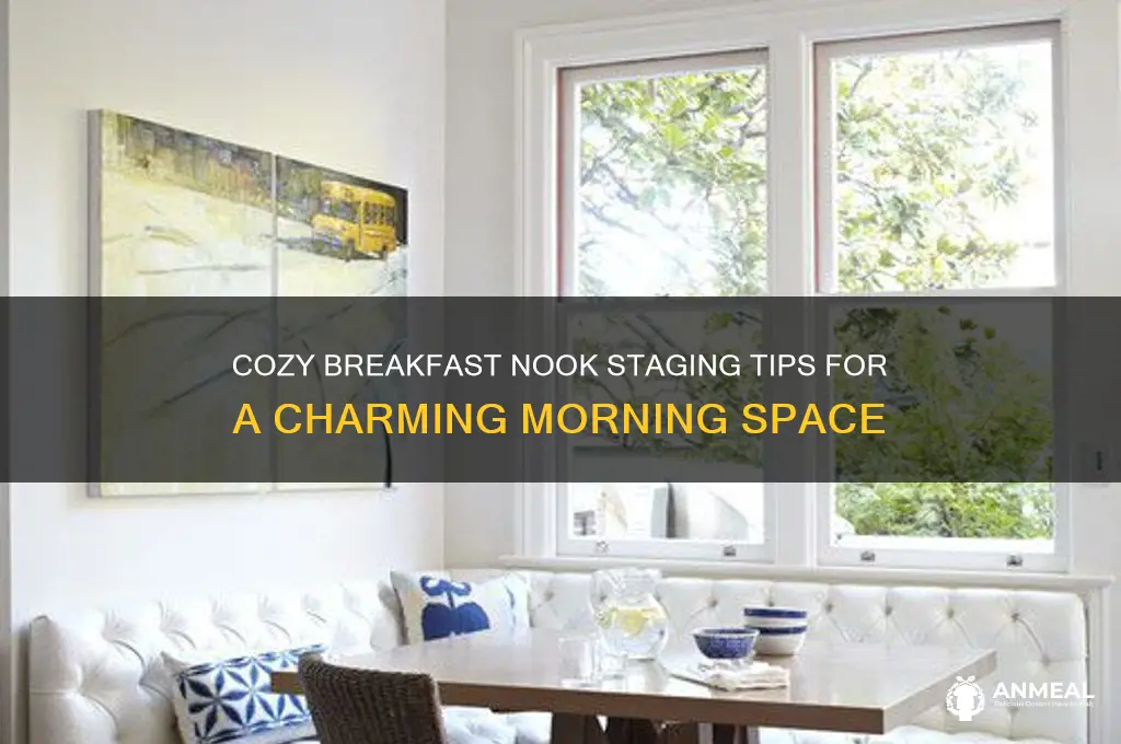 how to stage a breakfast nook
