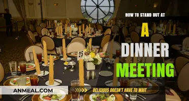 Mastering the Art of Standing Out at Dinner Meetings