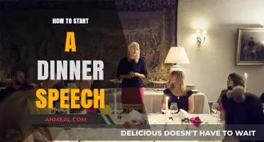 Mastering the Art of Opening: Crafting the Perfect Dinner Speech