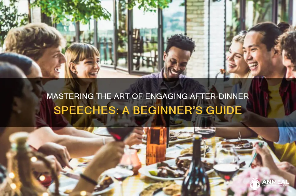 how to start an after dinner speech