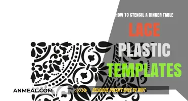 Stencil a Stunning Lace Design on Your Dinner Table with Plastic Templates