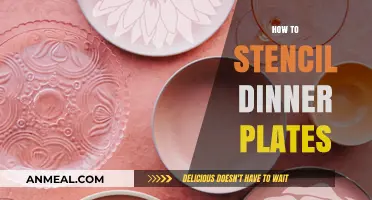 Creative Stenciling: Transforming Dinner Plates with Easy DIY Techniques