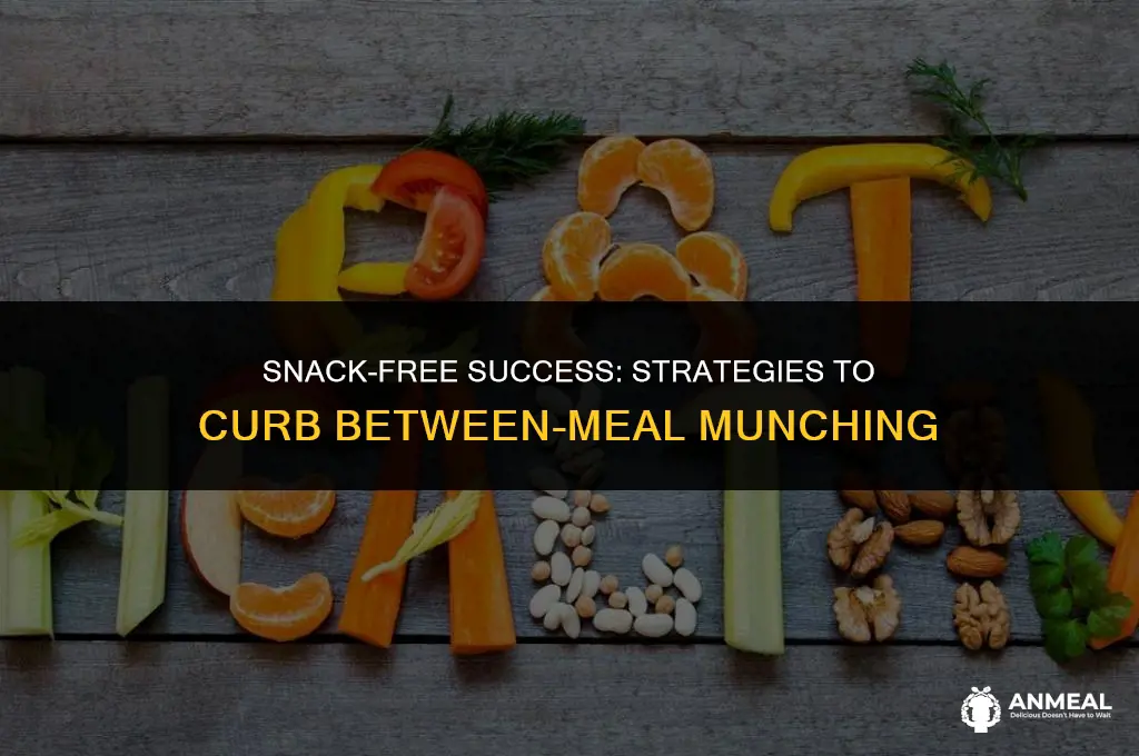 how to stop eating snacks in between meals