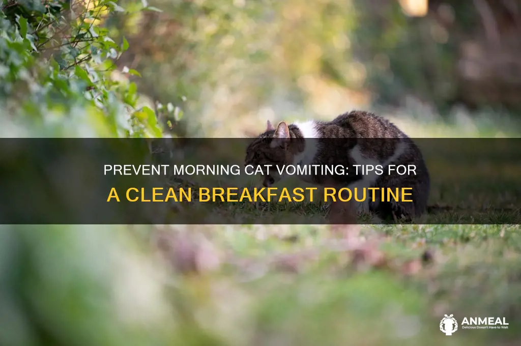 how to stop your cat from spitting up before breakfast