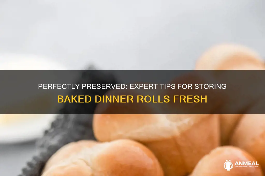 how to store baked dinner rolls