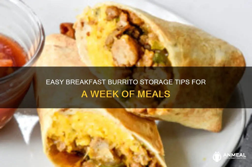 how to store breakfast burritos for a week