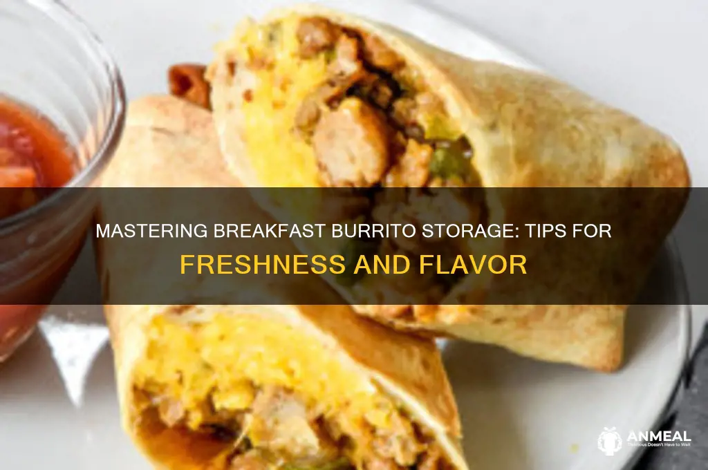 how to store breakfast burritos