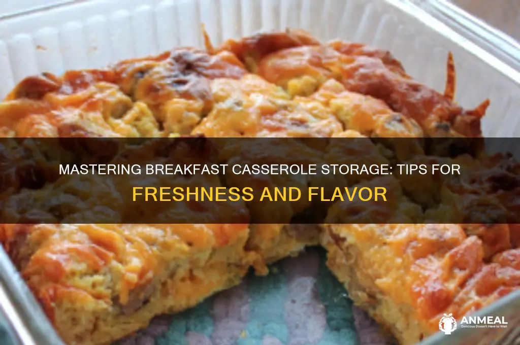 how to store breakfast casserole