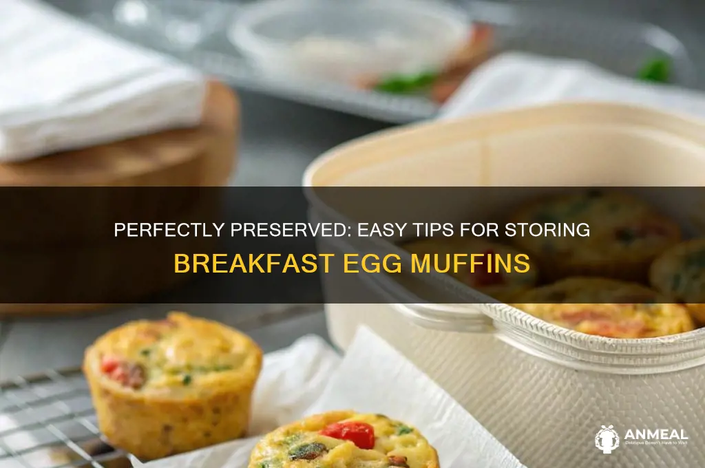 how to store breakfast egg muffins