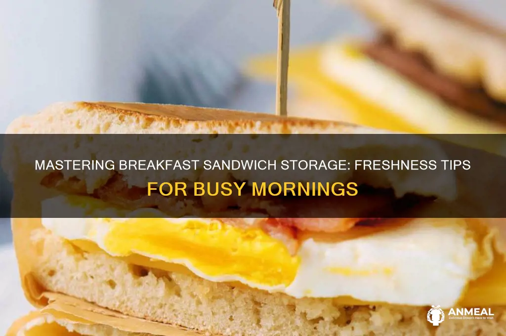 how to store breakfast sandwiches