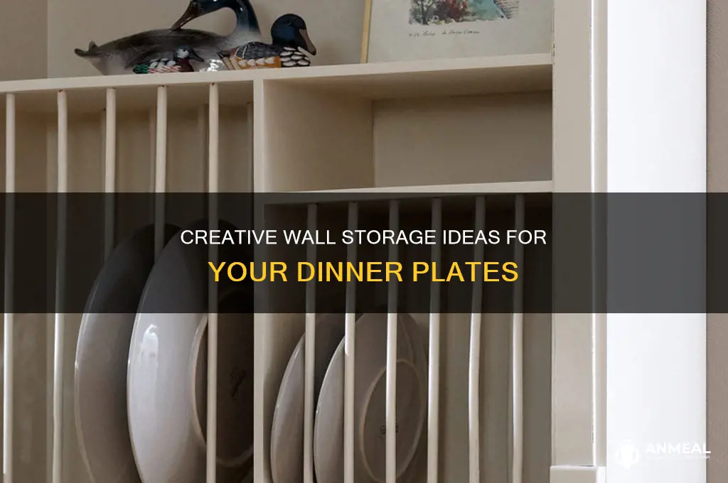 how to store dinner plates on wall