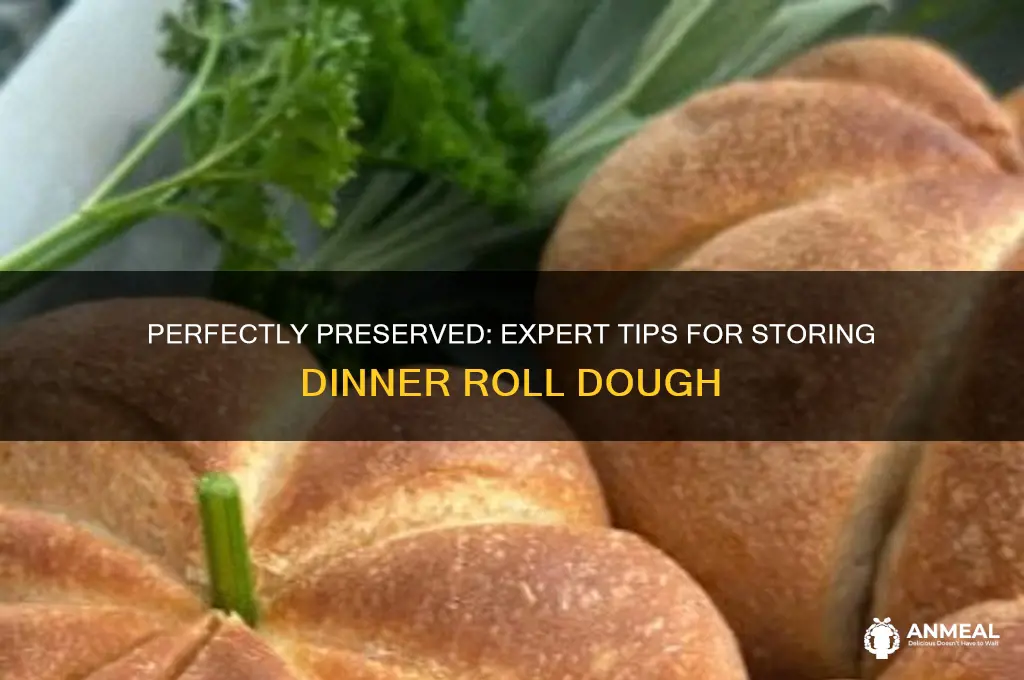 how to store dinner roll dough