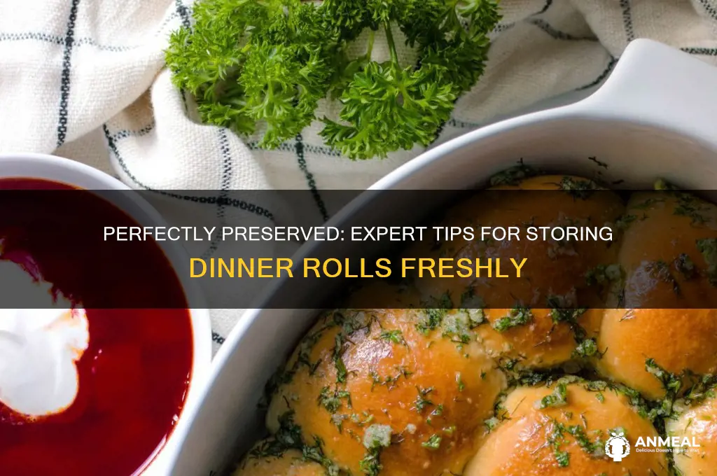 how to store dinner rolls
