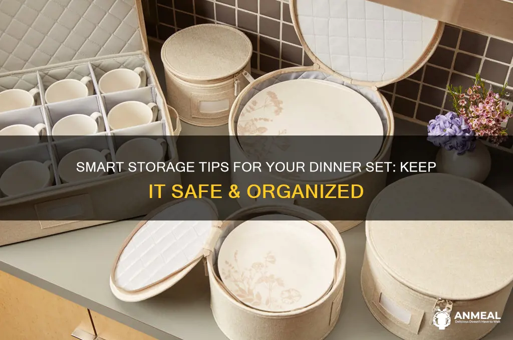 how to store dinner set