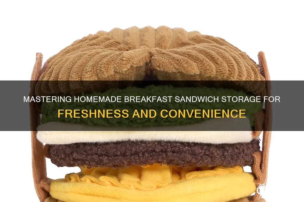how to store homemade breakfast sandwiches