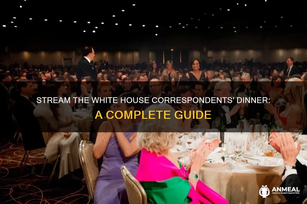 how to stream white house correspondents dinner