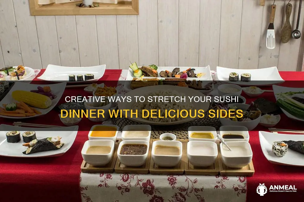 how to stretch a sushi dinner sides