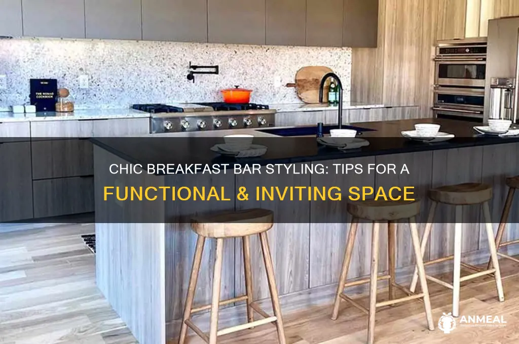 how to style a breakfast bar