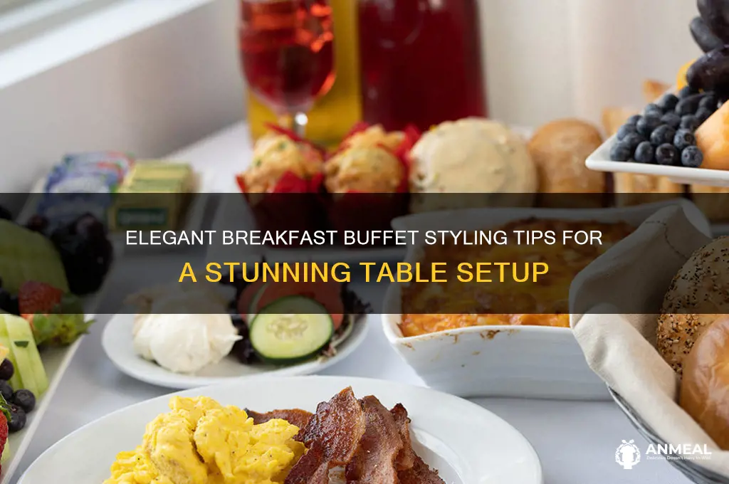 how to style a breakfast buffet table
