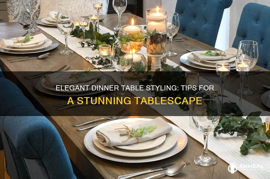 how to style a dinner table