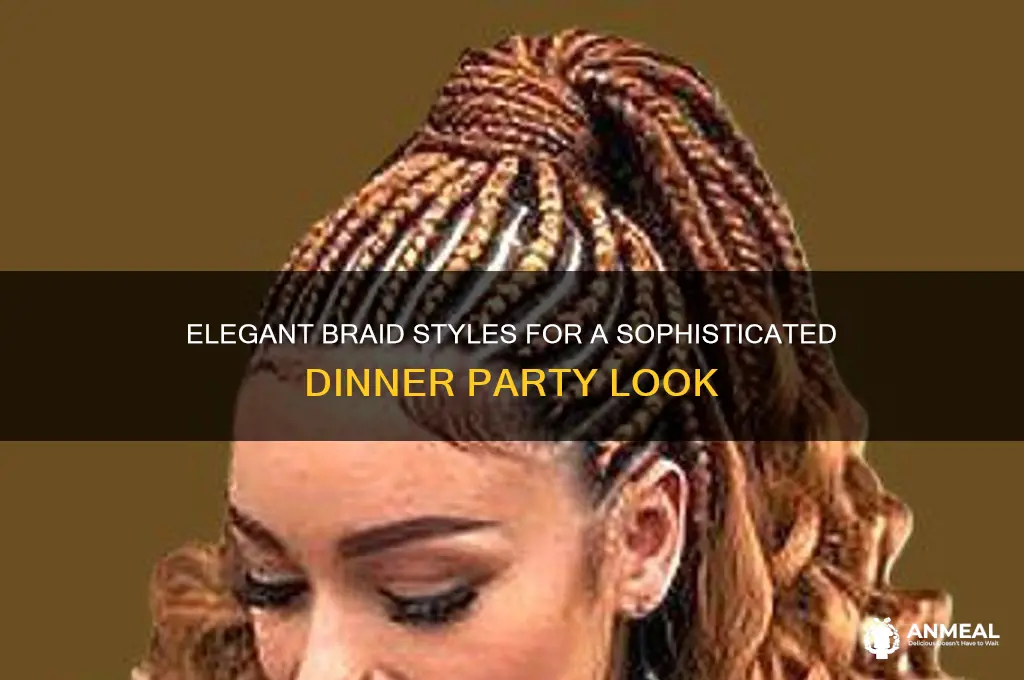how to style braids for a dinner