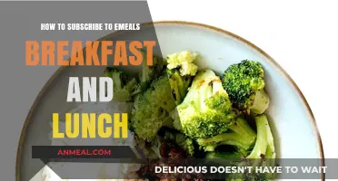 Easy Steps to Subscribe to eMeals Breakfast and Lunch Plans