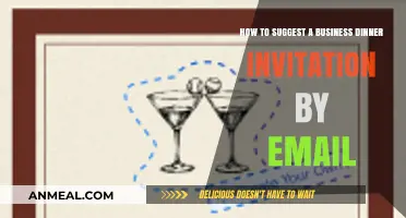 Mastering the Art of Crafting a Professional Business Dinner Invitation Email