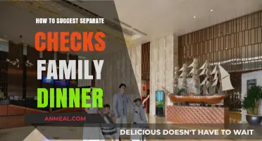Simplify Family Dinners: How to Suggest Separate Checks Gracefully