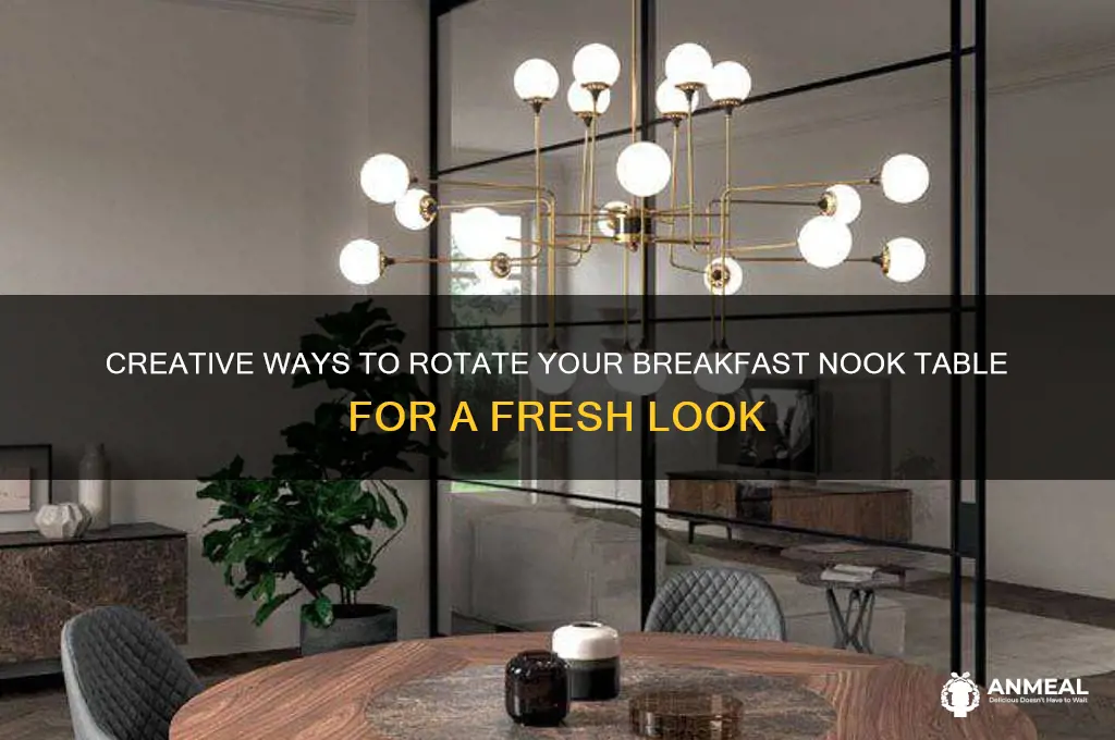 how to switch directions od my breakfast nook tabel