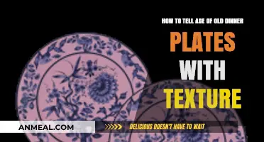 Identifying Vintage Dinner Plates: Decoding Textures to Determine Their Age
