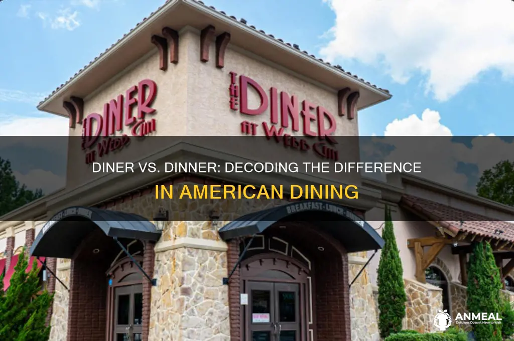 how to tell the difference between diner and dinner